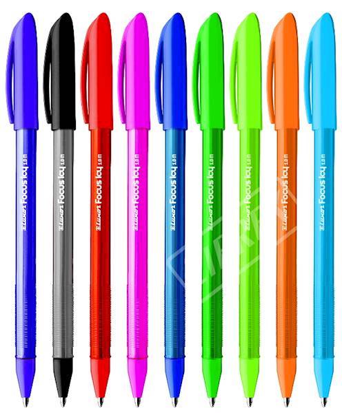 Długopis LUXOR FOCUS ICY Stand=270 szt  MIX color 