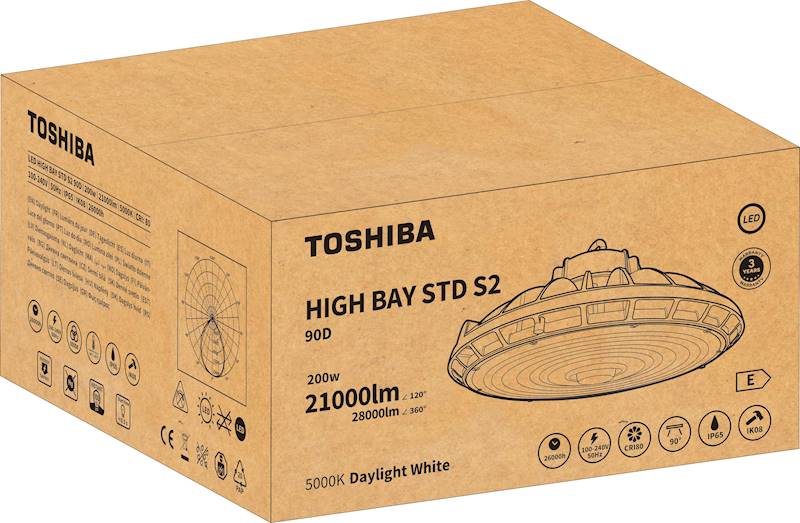 TSB LED  HBAY STDS2 IP65 200W  90D 5000K