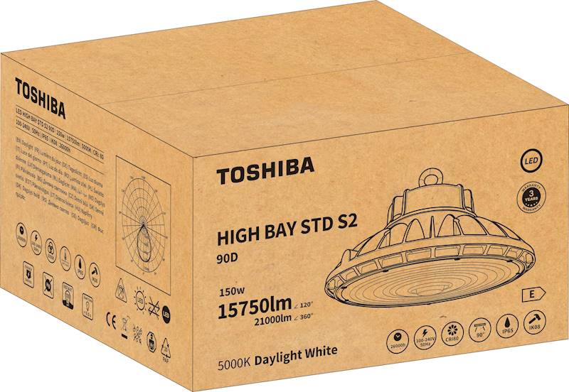 TSB LED  HBAY STDS2 IP65 150W  90D 5000K