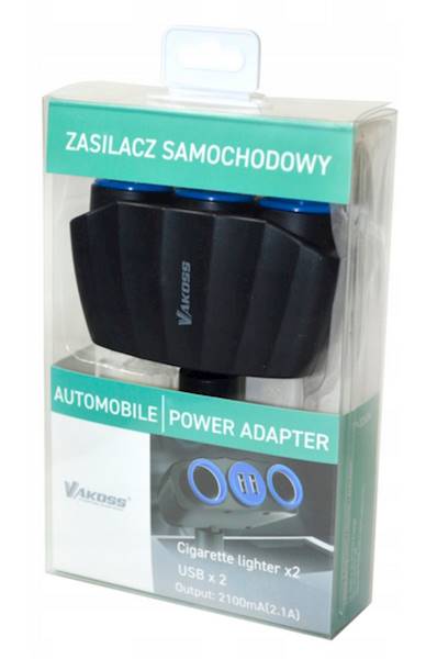 TP 3268K SAMOCH. ROZGAŁĘZIACZ ZAPALNICZKI Z 2XUSB