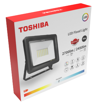 TOSHIBA FLOOD LIGHT 30W 5000K/IP65 BLACK