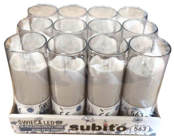 ZNICZ SUBITO R6kpl=12 SZKLANKA WĄSKA 150/563 DYM