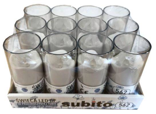 ZNICZ SUBITO R6kpl=12 SZKLANKA WĄSKA 125/562 DYM