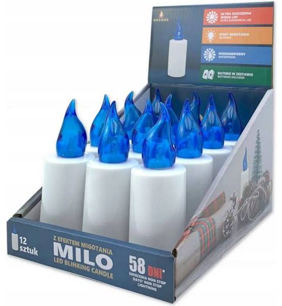ZNICZ DIOD.2X R6 MINI BLUE KPL=12 SZT MILO (Z)