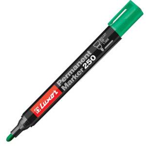 LUXOR PERMANENT MARKER 250/ GREEN/ opk=12 szt
