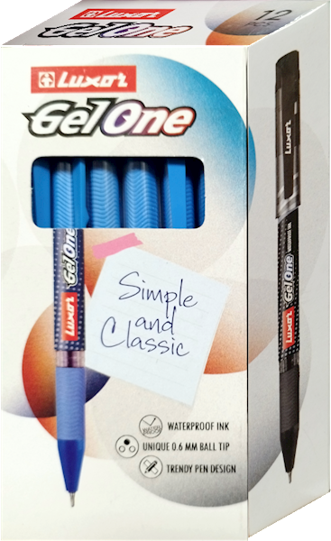 LUXOR GEL ONE BLUE 0.6 mm /opk=12 szt.