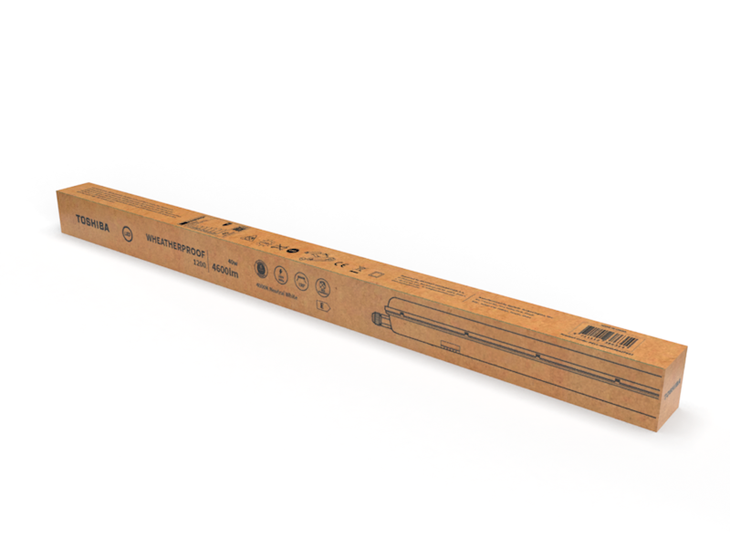 TOSHIBA LED WEATHERPROOF 40W 1200mm 4000K