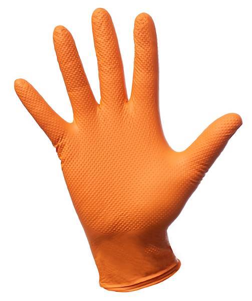 RĘK.NITRYL POMARAŃCZ L /50 DIAM GRIP 8.5G 23%