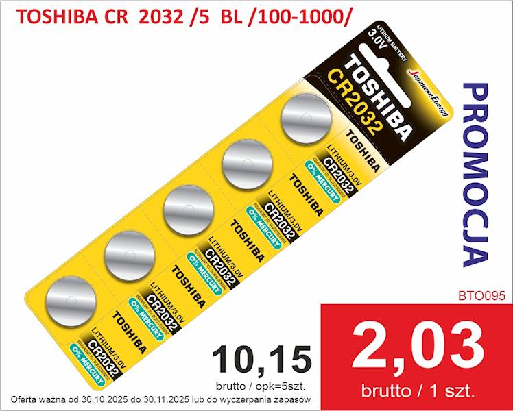 TOSHIBA CR  2032 /5  BL /100-1000/