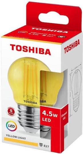 TSB LED TOS.FIL COLOR YELLOW G45 E27 4.5W