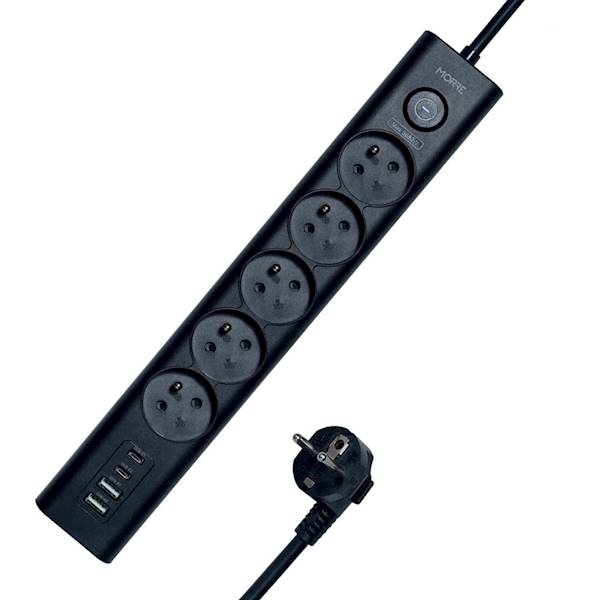 LISTWA ZASIL. M-408 1.5M+2X USB A+2XUSB C+5X220V