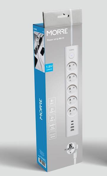 LISTWA ZASIL. M-408 1.5M+2X USB A+2XUSB C+5X220V