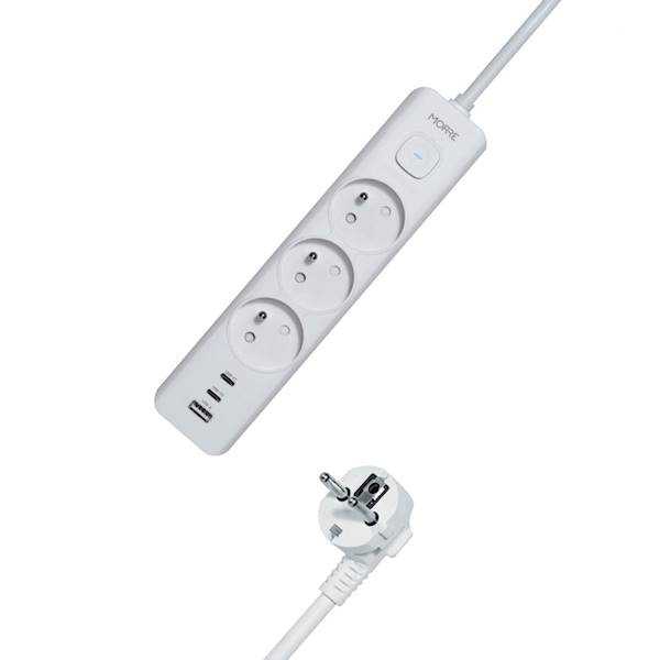 LISTWA ZASILAJĄCA M-405 1.5M+USB A+2XUSB C+3X220V