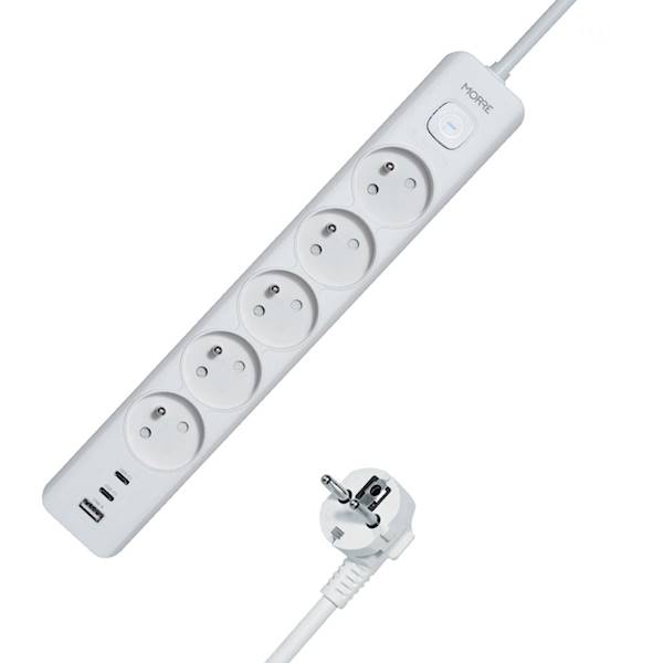 LISTWA ZASILAJĄCA M-407 1.5M+USB A+2XUSB C+5X220V