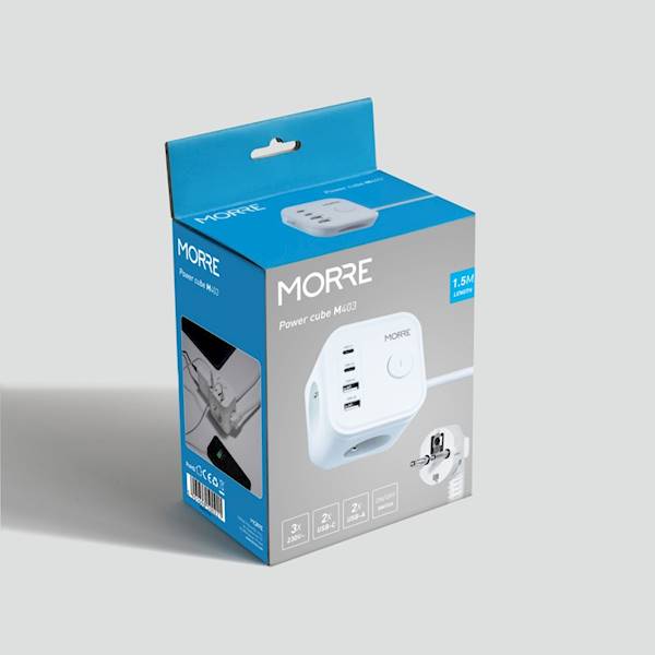 KOSTKA ZASILAJĄCA M-403  1.5M+2XA+2XUSB+3X220V