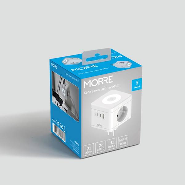 ROZGAŁĘZIACZ KOSTKOWY M-401 USB A+2 C+2X220V świa.