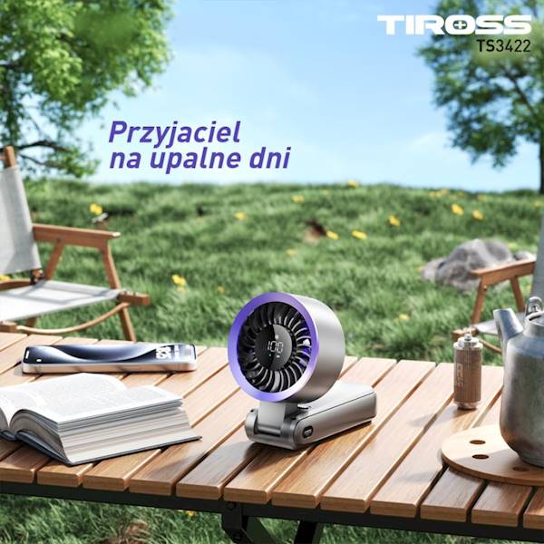 TS 3422 WENTYLATOR AKUMUL.USB-C PŁYNNA REG.PRĘD.5W