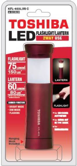 Latarka TOSHIBA LED KFL-403 (R)/12 DWUFUNK.LED