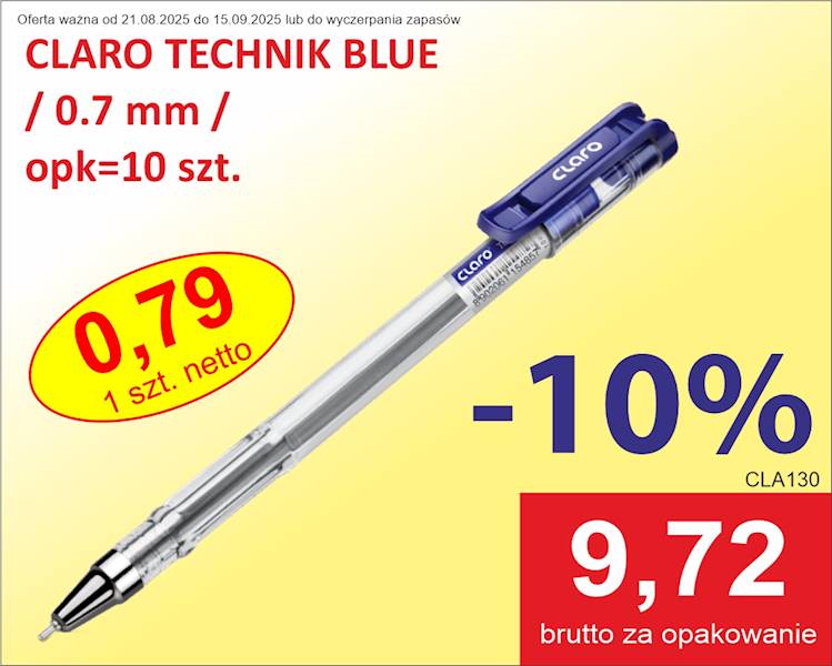  CLARO TECHNIK BLUE 0.7 mm /opk=10 szt.