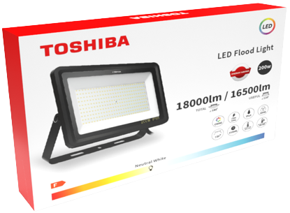 Naświetlacz TOSHIBA FLODLIGHT 200W 1650lm 4000K /B