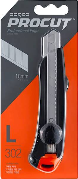 L 302 DORCO NÓŻ SEGMENT."L"18mm guma 10/120/Zaw.BL