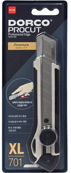 Nóż Segmentowy XL 701 DORCO 25mm/10/60 zaw.BL Im