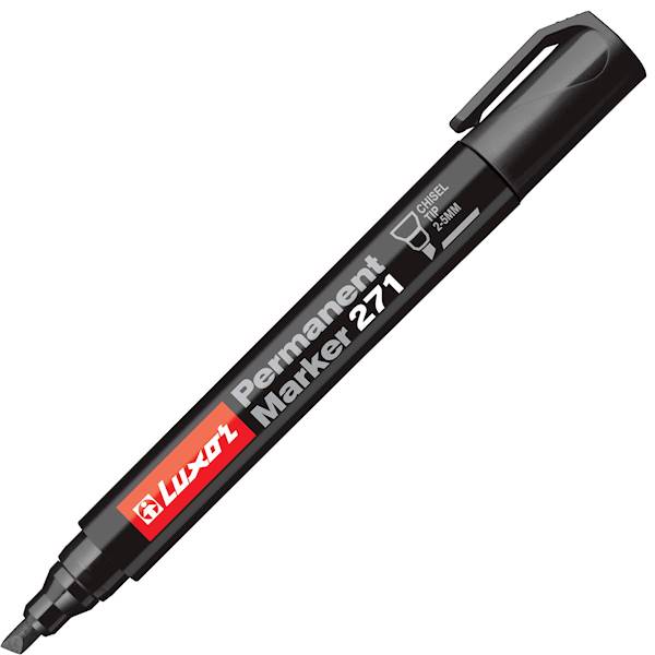 LUXOR PERMANENT MARKER 271 ŚCIĘ.BLACK/opk=12 szt