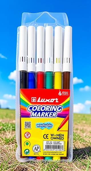 LUXOR FLAMASTER COLOUR MIXcolor /kpl=6szt/ FOLIA