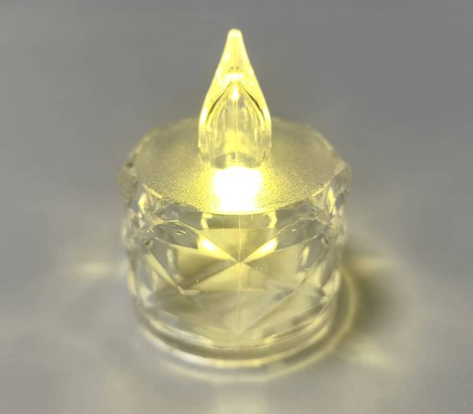 ŚWIECA LED MINI  KRYSZTAŁ A182002 /24 3XAG10