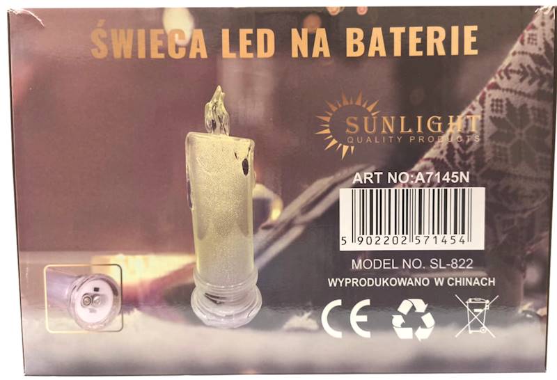 Ś LED A 7145 5X17.5 CM /12 W KRYSZTAŁ PŁYWAK B/Z