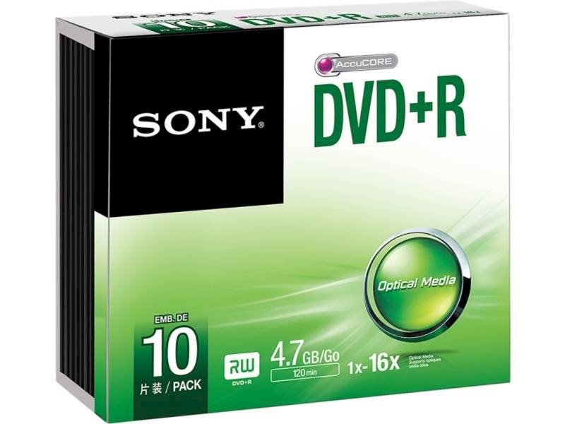 SONY DVD+R slim /10