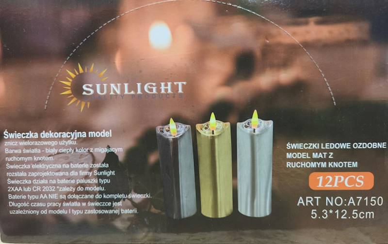 Ś LED A 7150 /12 MIX METALICZNY