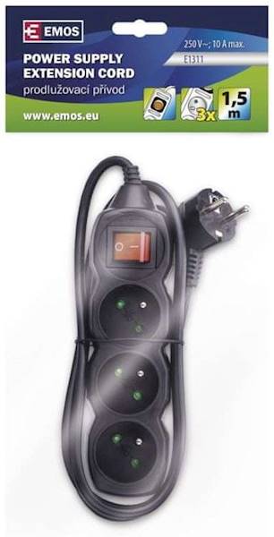 P13115 PRZEDŁ.3G 1.5.M UZIEM.+ WYŁĄCZNIK /5