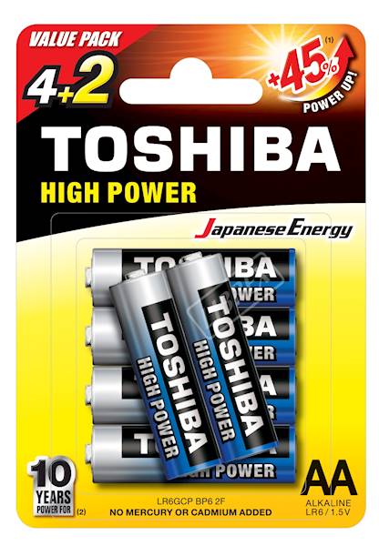 TOSHIBA LR6/6  BL  HIGH POWER /72-576/