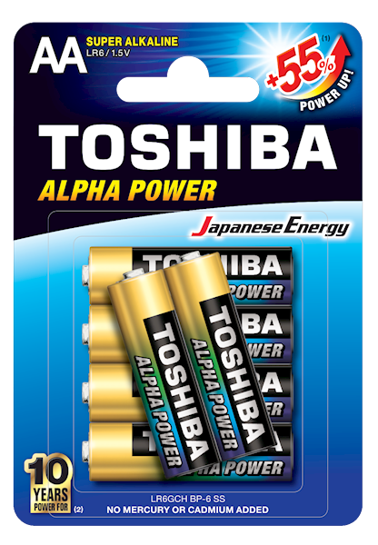 TOSHIBA LR6/6 BL  ALPHA POWER /72-576/