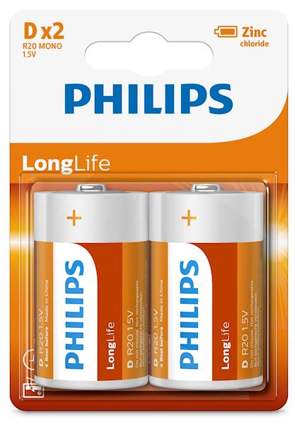 PHILIPS LONGLIFE R20/2 /  BL /24-48/