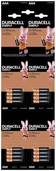 DURACELL LR03/ KARTA 16 szt./6