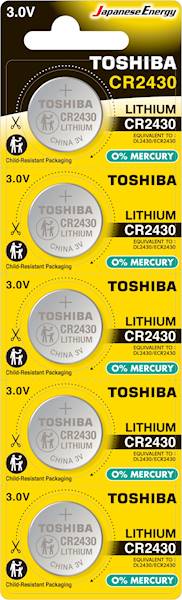 . Baterie TOSHIBA CR 2430 / BL5 /10-100/(IM)