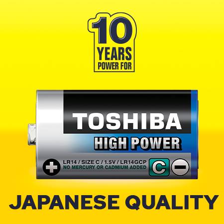 Baterie TOSHIBA LR14 / BL2  HIGH POWER /10-60/ IM