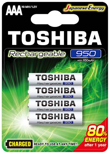 . Akumulatorki  TOSHIBA HR03/4BL 950mah R2U/14-140