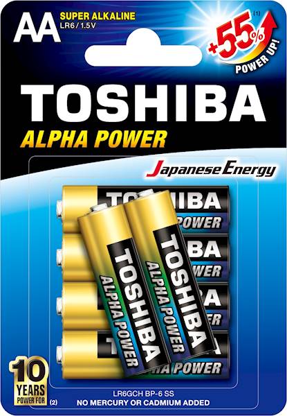 Baterie TOSHIBA LR6/ BL6  ALPHA POWER /12-96/