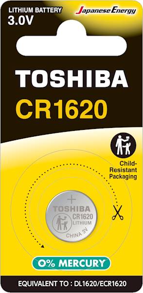 . Baterie TOSHIBA CR 1620 / BL1 /10-100/ (IM)