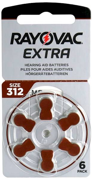 RAYOVAC EXTRA 312 /BL6  SŁUCHOWA VAT8%/100