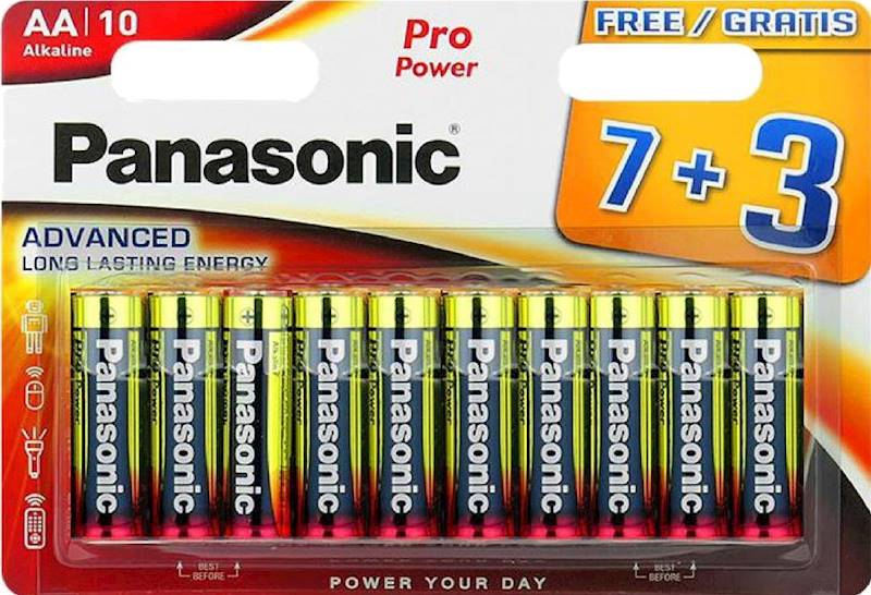 ..PANASONIC LR6 /7+3/ BL10/12 PRO POWER GOLD