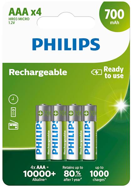 ..PHILIPS AKUM.HR03 700 mah/ 4/ 48  BL