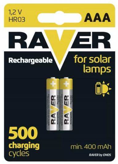 RAVER SOLAR NIMH HR03 / 2BL 400 mah /32