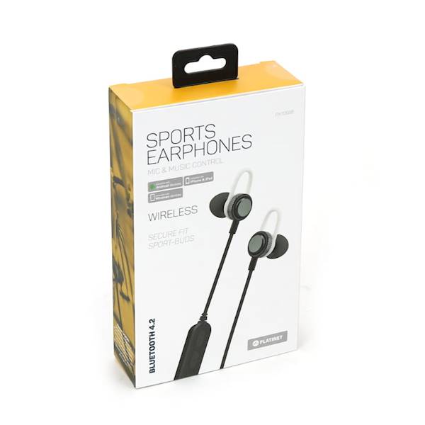 SŁUCHAWKI PLATINET IN-ER EARPHONES+MIC SPORT+ARM