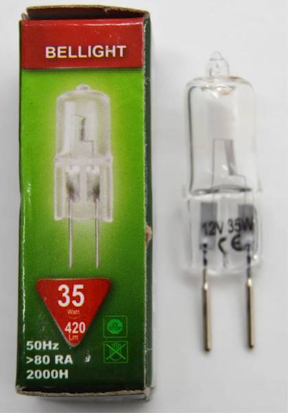 BELLIGHT HALOGEN JC G4 12V 35W (100/1000)