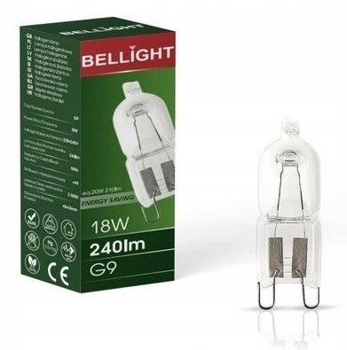 BELLIGHT HALOGEN G9 ENERGY SAVING 230V 18W 