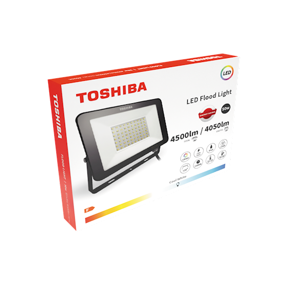 Naświetlacz TOSHIBA FLODLIGHT 50W 4050lm 6500K /B